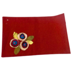 bori maroon mat with flowers